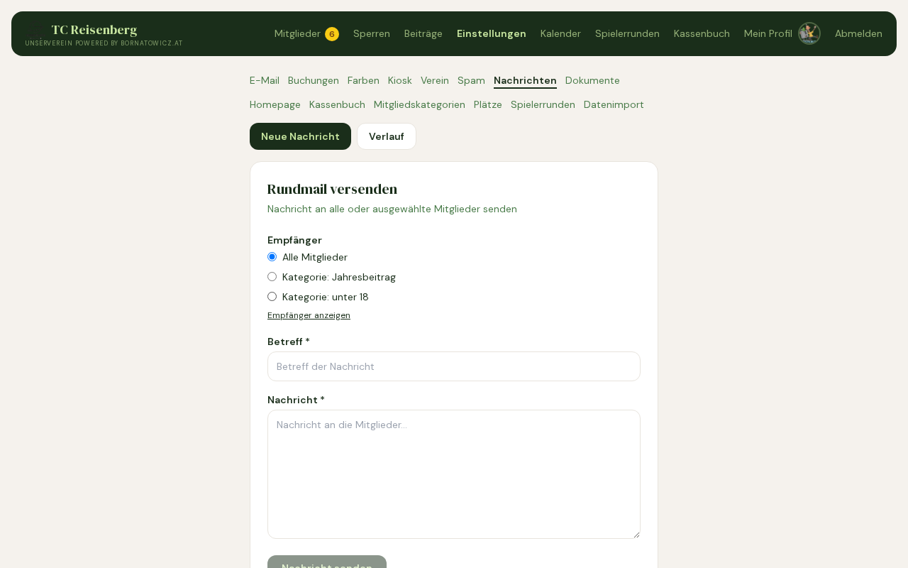 Screenshot Nachrichten