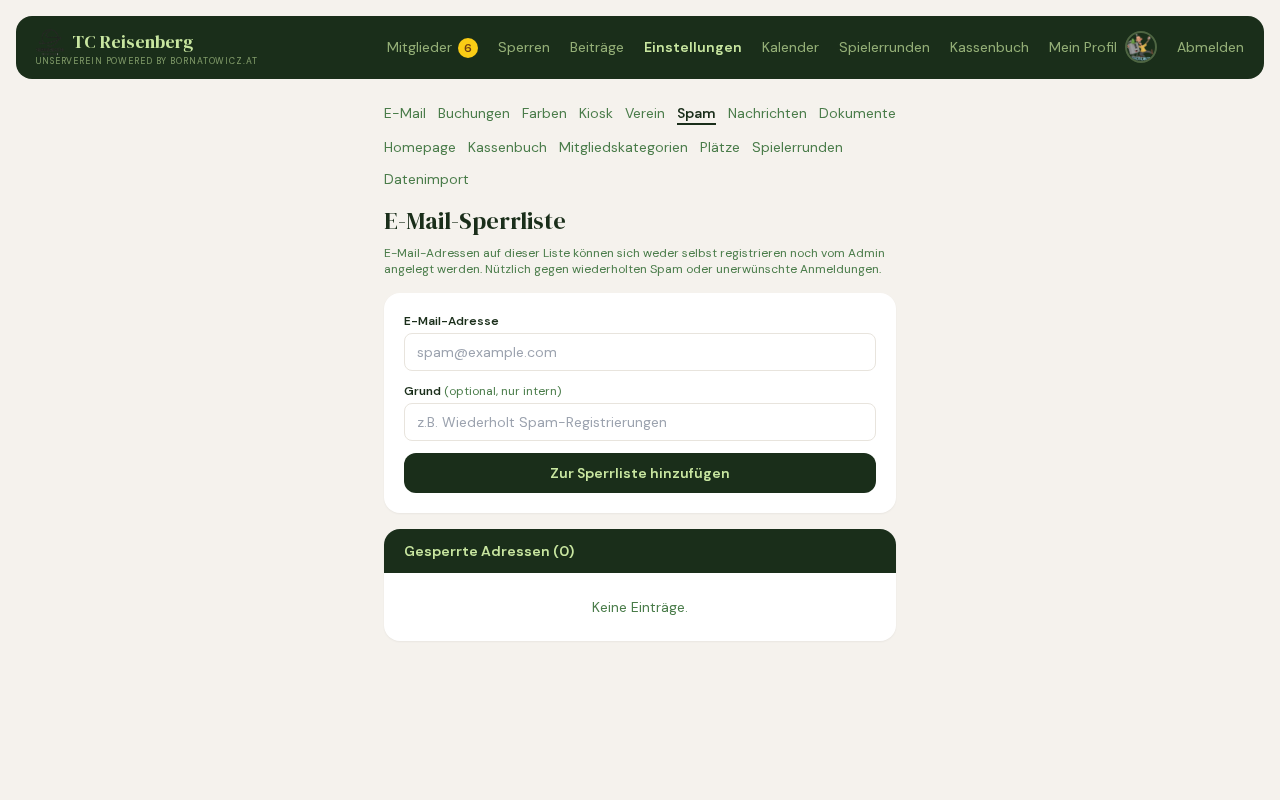 Screenshot Spam-Filter